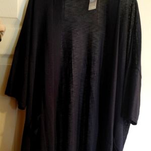 Navy Cardigan With Pockets